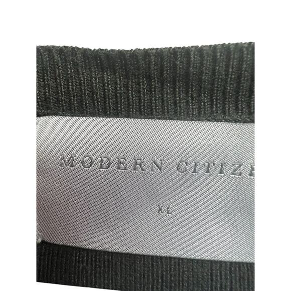 Modern Citizen Carmen Tie-Front Ribbed Dress Willow Green XL - Picture 3 of 8